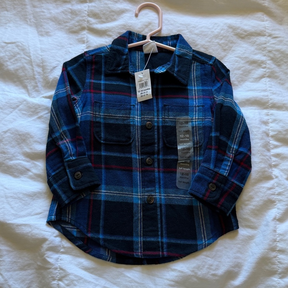 BabyGap flannel collared shirt